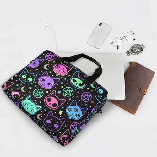 JIPONI Laptop Bag For Women Men, 15.6 16 IN Tote Work bags, Briefcase Messenger Computer Case 01 - color: Cat