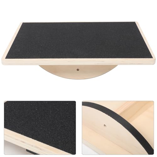 VALICLUD Solid Board Non-slip Wobble Trainer for Adults Sensory Coordination Fitness Exercise at Home Gym