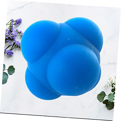 1pc Hexagonal Silicone Reaction Training Ball Durable Agility Workout Ball for Enhanced Reflexes Coordination and Speed Improvement for Athletes and Rehabilitation Use