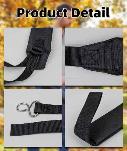 2PCS C061000111 & C061000110 Backpack Blower Straps Replacement for Echo PB-265LN, PB-500, PB-620, PB-650, PB-755 & More Models – Heavy-Duty Adjustable Shoulder Harness Pair - color: Black, style: C061000111 & C061000110