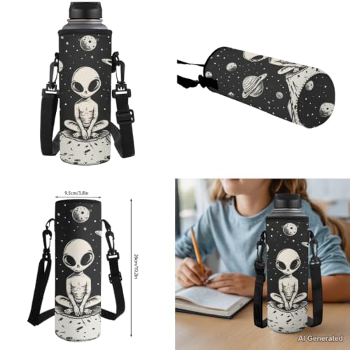 Alien Backpack for Boys 6-8 Kids Backpack for School Boys Bookbag with Lunch Box Water Bottle Holder Pencil Case 4PCS Set Teen Backpacks for Kindergarten Primary School Bag with Handle - color: Alien