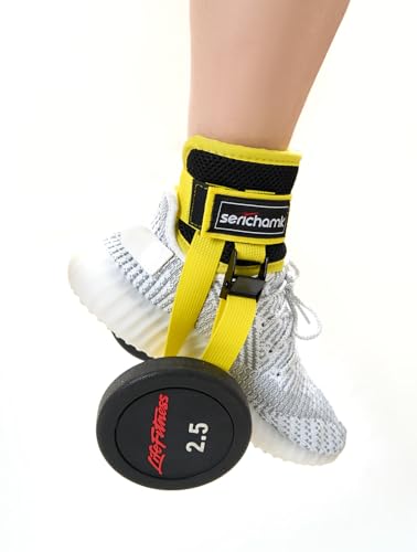 Adjustable Adjustable Feet Dumbbell Attachment,Feet Weight Lifting-Foot Weights for Exercise, Leg Extensions,Tibialis Trainer,Leg Lift Exercise Equipment - color: Style 1-Yellow 2pc