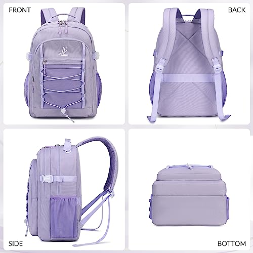 Lanola Student Teens Bookbags Business Travel Durable Water Resistant Backpack School bags College for Women & Men - Beige - color: Beige