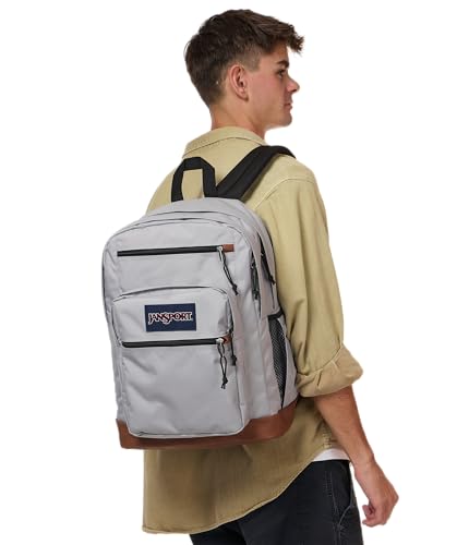 JanSport Cool Backpack with 15-inch Laptop Sleeve, Large Computer Bag Rucksack with 2 Compartments, Ergonomic Straps, Grounded Grey - color: Grounded Grey