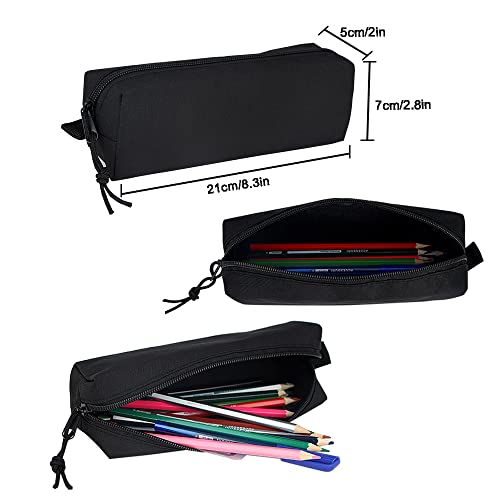 SUPACOOL Lightweight School Backpack with Pencil Pouch, Backpack for School Boys and Girls(Black backpack set) - color: All Black, size: 20L