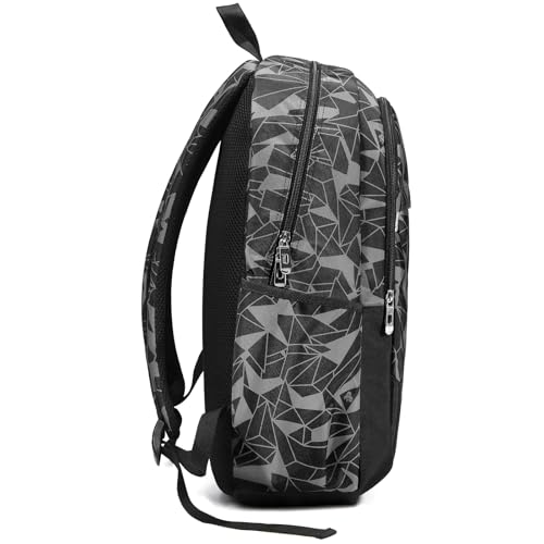 Travel Laptop Backpack, Business Slim Sturdy Water Resistant School Backpack, Gift for Men & Women, Fits 15.6 Inch Notebook - color: Black-gray