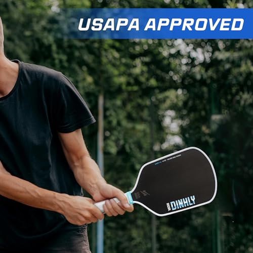 Pickleball Paddles Set of 2/4- USAPA Approved Graphite/Fiberglass Pickleball Racket, 2 Pickleball Rackets, 4 Balls and 1 Portable Carry Bag, Aesthetic Pickle Ball Set for Men Women Beginners - color: 16mm Matte Black | Matte Black | Carbon Fiber