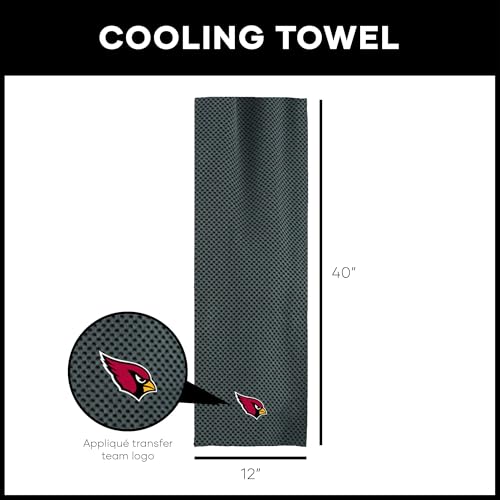 Northwest NFL Arizona Cardinals Cooling Towel, 12" x 40", Charcoal - color: Arizona Cardinals