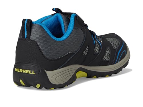 Merrell Trail Chaser Shoe Kids - color: Black/Blue, size: 6 Wide Big Kid