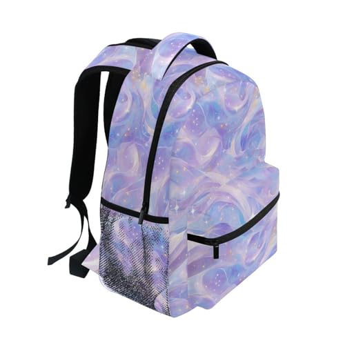 Cute Backpack for Teenager Waterproof Diaper Bag Backpack with Chest Strap Gift Men & Women Burgundy Blue Purple - color: Multicolor04