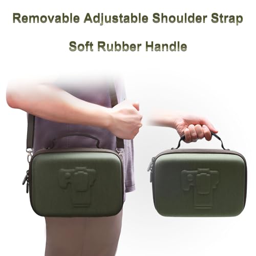 Camera Case Bag Compatible with Canon EOS Rebel T7/R50/R6 Mark II/R100/R50 V/T6/R8/R10/R5 Mark II/RP/R7/5D Mark IV/SL3/R5/T100 DSLR SLR Camera, Len and Tripod with 4 Dividers and Shoulder Strap, Green - color: Green, size: Small