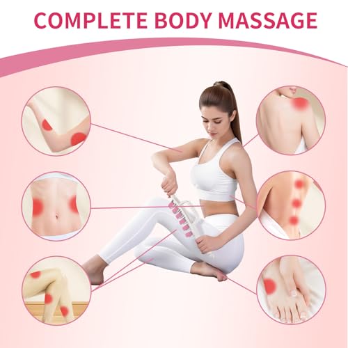 Docemel Cellulite Massage Tool for Legs,Thighs,and Arms–Lymphatic Drainage Massager for Pain Relief and Body Sculpting,Muscle Roller Stick for Circulation Support