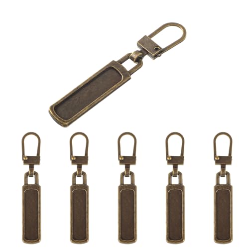 6Pcs Zipper Pull, Zipper Pulls Replacement Universal Slider Handle Mend Kit