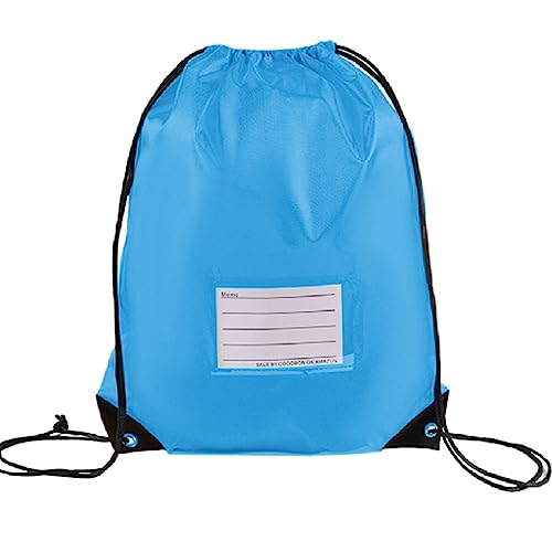 CODOBON 50 Pack Drawstring Bags,Bulk Draw String Backpack, DIY Gym Sports Cinch Bag Sackpack for Women Men, Sky Blue - color: Sky Blue