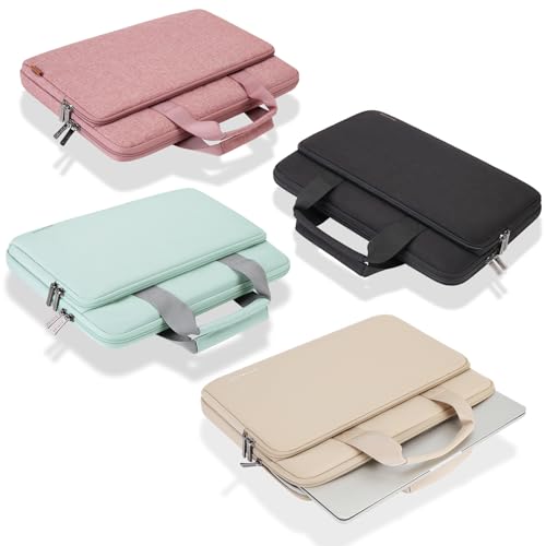 DOMISO 360° Protective Laptop Sleeve Laptop Case 15.6 inch - color: Beige, size: 15.6 inch