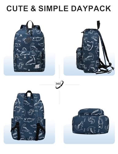 VASCHY Backpack for School, Lightweight Water Resistant Bookbag Casual Daypack for Man/Boys Dinosaurs - color: Z-dinosaur