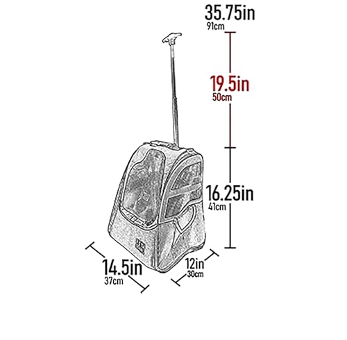 Pet Gear I-GO2 Roller Backpack, Large Traveler, Sky