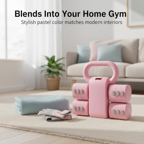 Adjustable Dumbbell Set of 2, 4 in 1 Free Weights for Women with Fast Adjustment, Home Gym & Outdoor Exercise Training, Includes 2.2lb 3.3lb 4.4lb 5.5lb Hand Weights, Compatible with Kettlebells - color: Green