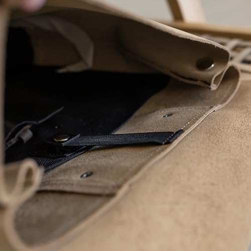 Leather Backpack - Spacious Minimalist Daypack with Adjustable Shoulder Straps and Flap Buckle Closure - Durable Everyday Work Carry 15x11.8x3.9 Cappuccino Black - color: Cappuccino Black