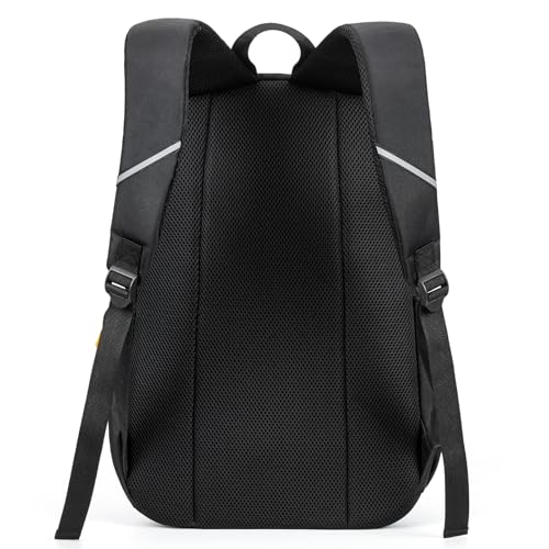 Travel Laptop Backpack, Business Slim Sturdy Water Resistant School Backpack, Gift for Men & Women, Fits 15.6 Inch Notebook - color: Pure Black