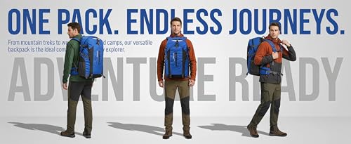 Waterproof Hiking Backpack Lightweight & Portable – Foldable Outdoor Daypack for Travel Camping and Sports Blue