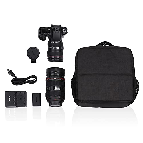 BAIGIO Camera Insert Bag Inner Case High-Capacity Shockproof and Water-resistant DSLR SLR Camera Inner Bag Foldable Protective Bag Inner Camera Organizer with Handle (Black 2) - style: Black Camera Bag Insert