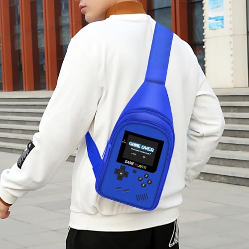 TILYTADLY School Backpack For Boys - Gamer Boys Backpack For Kids Children Teens Elementary Middle School - Ages 6-18,17″ - color: 2-blue-set2