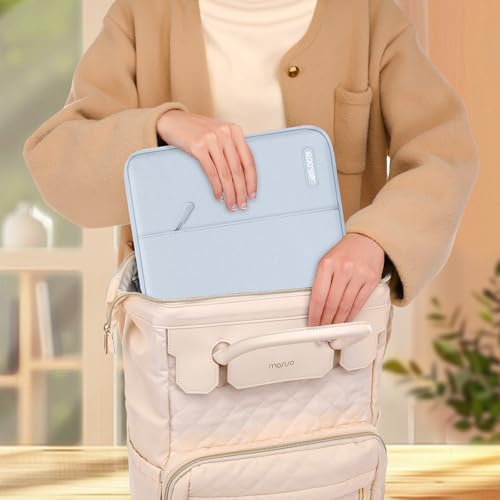 MOSISO Laptop Case 13 inch, Laptop Sleeve Compatible with MacBook Neo/Air/Pro 13 inch with A18/M5/M4/M3/M2/M1 Chip 2026-2016, Polyester Vertical Computer Sleeve Bag with Pocket, Baby Blue - color: Baby Blue, size: 13 inch