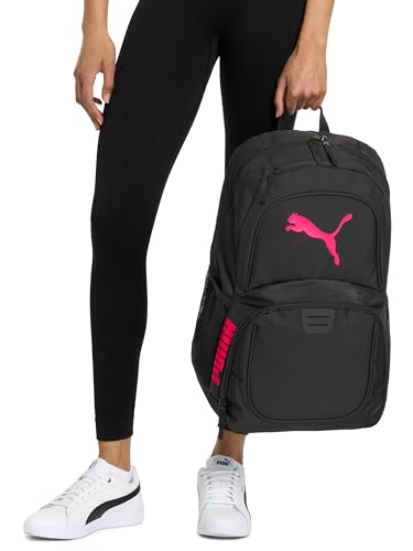 PUMA Unisex Adult Evercat Contender Backpack, Black/Rose Gold - color: Rose Gold Cheetah, style: Contender Backpack With Laptop Sleeve, Item Organizer & Media Pocket