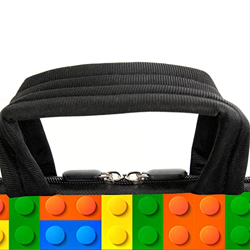 AMARY 15.4" 15.6" laptop sleeve adjustable shoulder strap with handle accessory pocket for men women (Puzzle) - color: Puzzle