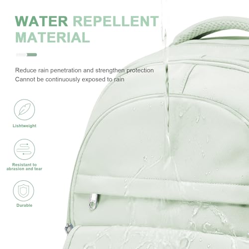 Preppy Middle School Backpack for Teens Girls Boys Waterproof Backpack with Lots of Pockets College Backpacks for Women Men Cute School Bag for Students(MintGreen) - color: A4-mintgreen