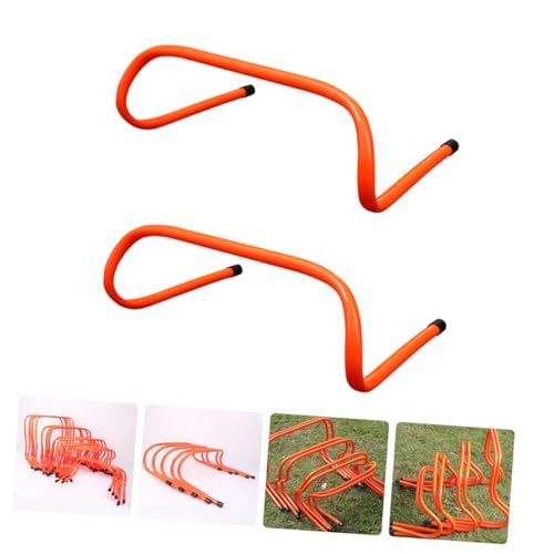 KICHOUSE 2pcs Plastic Agility Speed Hurdles 15cm for ’s Soccer Football Training Equipment Sturdy Wear-Resistant Track Hurdles for Sports and Fitness