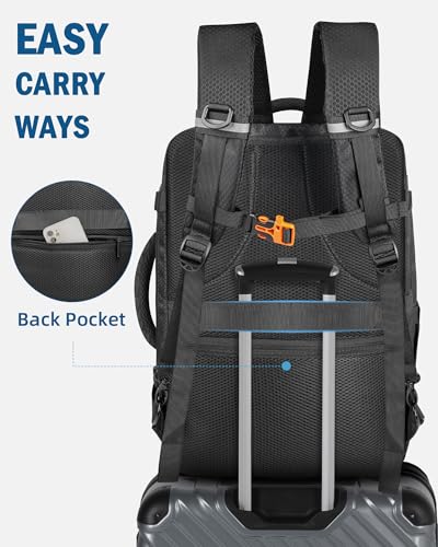 PEKREWS Mavic 4 Pro Case, Expandable Carry On Bag for DJI Mavic 4 Pro, RC Pro 2, RC 2, Large Capacity Drone Backpack Fits 17.3 Inch Laptop, Travel Drone Carrying Case for DJI Fly More Creator Combo