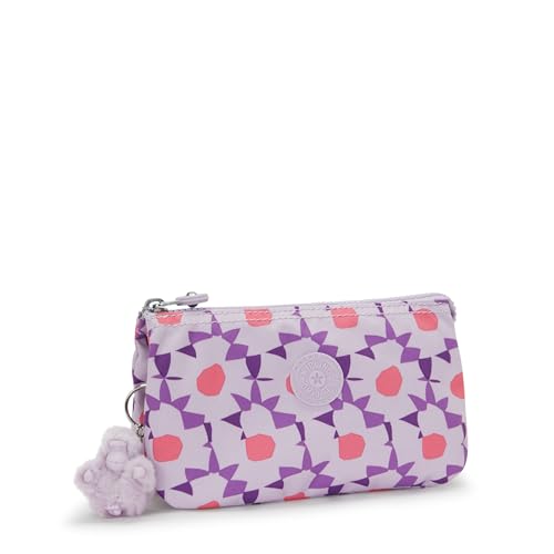 Kipling Women's Creativity Large Prt Pouch, Versatile Cosmetics Kit, Lightweight Travel Organizer - color: Flower Dots, size: 7.25''L x 4.25''H x 1.5''D