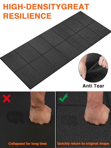 Treadmill Mat 63"x30", WERCHO Foldable Walking Pad Mat for Carpet Hardwood Floors 6mm Heavy-Duty Exercise Equipment Mat for Treadmill,Spin Bike,Elliptical Trainer,Exercise Equipment - size: 63"L x 30"W x 0.24"Th