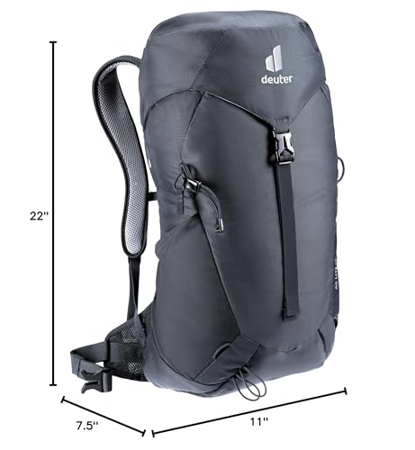 Deuter AC Lite 16L Hiking & Daypack Backpack with Steel Frame & Superior Breathability - Black - color: Black