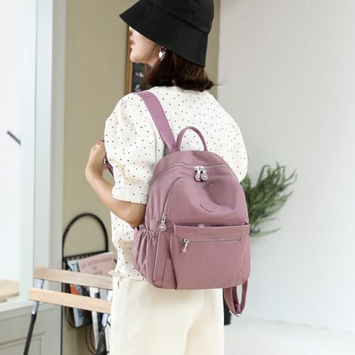 Mini Backpack Purse for Women, Stylish Daypack Shoulder Bag, Small Lightweight Daypack for Work Travle College (A- Salmon Pink) - color: A- Salmon Pink