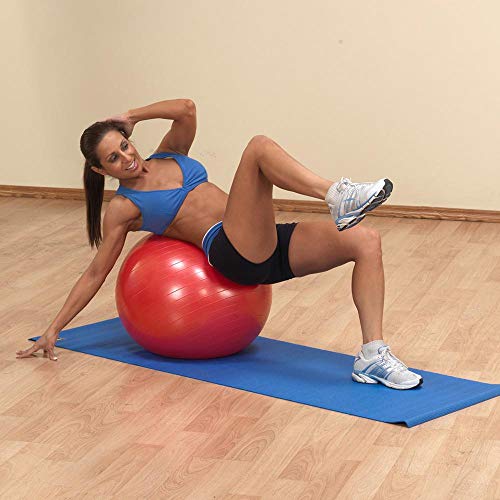 Body-Solid Soft Weighted Toning Ball Pregnant Womens Exercise Balls, for Yoga, Pilates, Fitness and Strength Training, Latex Free - 500lb Weight Capacity