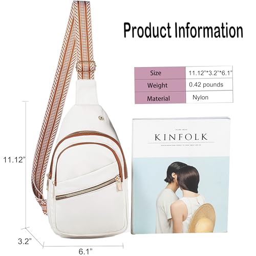 EVANCARY Small Sling Bag Crossbody Bags for Women Men, Sling Backpack Chest Daypack Cross Body Bag for Travel Outdoor - color: Z Beige Brown