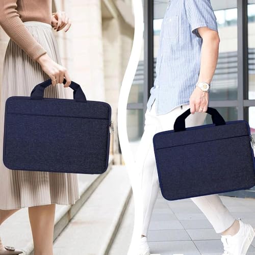 Hseok Laptop Case 13.3-14 inch Sleeve, TSA Computer Handbag Water-Resistant and Shockproof Bag Compatible with MacBook Pro/Neo 14", Mac Air/Pro 13.3" and 13"-14" Notebooks Chromebooks,Blue - color: Blue