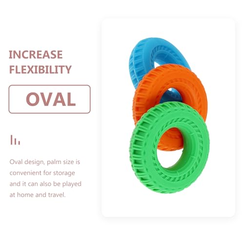Healifty 3pcs Silicone Hand Trainer Grip Rings Set – 60lb Orange, 50lb Green, 40lb Blue Wrist Force Exercisers for Rehabilitation, Strength Training, and Finger Muscle Conditioning