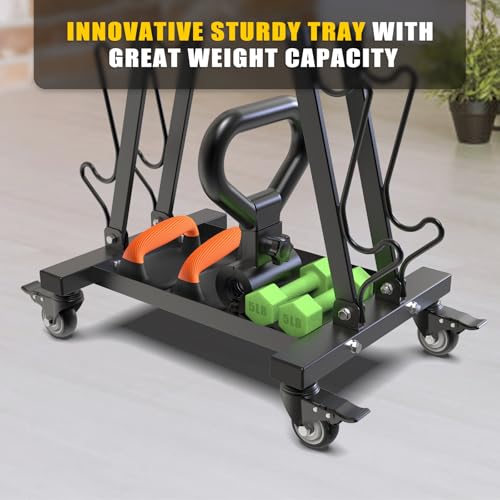 Kipika Heavy Duty 3 Tier Dumbbell Rack Multifunctional, Weight Rack for Dumbbells, Home Gym Equipment, Suitable for Storage of Dumbbell, Kettle Bell, Barbell Plate, Barbell Bar - color: 4 Tier Tilt Shelf