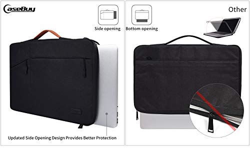 17.3 inch Laptop Case Briefcase Bag for HP 17 17.3 Laptop, HP Pavilion 17/ Envy 17T/ PROBOOK 17, Dell Inspiron 17, Lenovo Ideapad L340 17.3, Acer Aspire 17, ASUS VivoBook 17 Laptop Sleeve,Black - color: Black, size: 17-17.3 Inch