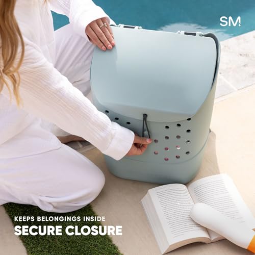 Simple Modern Waterproof Backpack Beach Bag, EVA | 16L | Green - color: -Sea Glass Sage, size: Adult Medium
