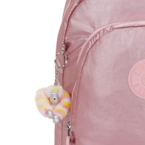 Kipling Women's Class Room 17" Laptop Backpack, Durable, Spacious, with Protective Sleeve - color: Bronze Pink Met, size: 11.5''L x 17''H x 9.5''D