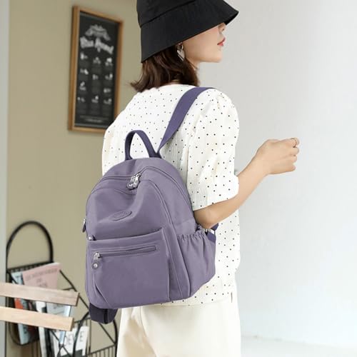 Mini Backpack Purse for Women, Stylish Daypack Shoulder Bag, Small Lightweight Daypack for Work Travle College (A- Grey) - color: A- Grey
