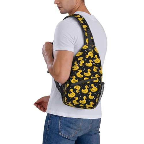 Yellow Rubber Ducks Cartoon Ducks Sling Backpack Hiking Backpack Crossbody Bag Sports Lightweight And waterproof Chest Bag Shoulder Bag For Women Men - color: 4