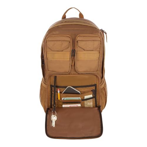 Eddie Bauer Cargo Tactical Backpack | Adventure | Heavy Duty | Outdoor | Water Resistant | 600D Polyester - Antique Bronze - color: Antique Bronze