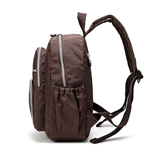 Mini Hiking Waterproof Backpack Purse for Women and Men,Travel Backpack 5L - color: Brown