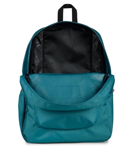 JanSport Cross Town Backpack - Simple Bag for Everyone with 1 Main Compartment, Front Utility Pocket - Premium Class Accessories - Emerald Pool - color: Emerald Pool